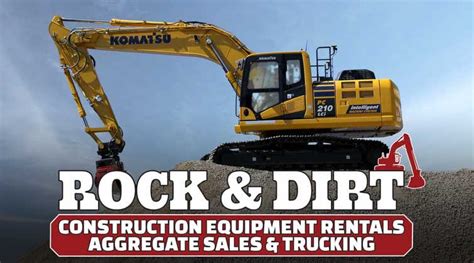 rock n dirt mini excavators|rock dirt rentals near me.